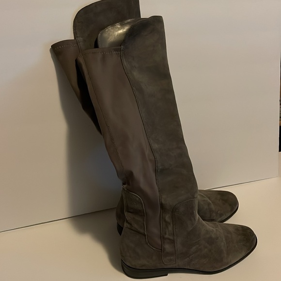 Gray Seude Boots Size 8 - Picture 2 of 5